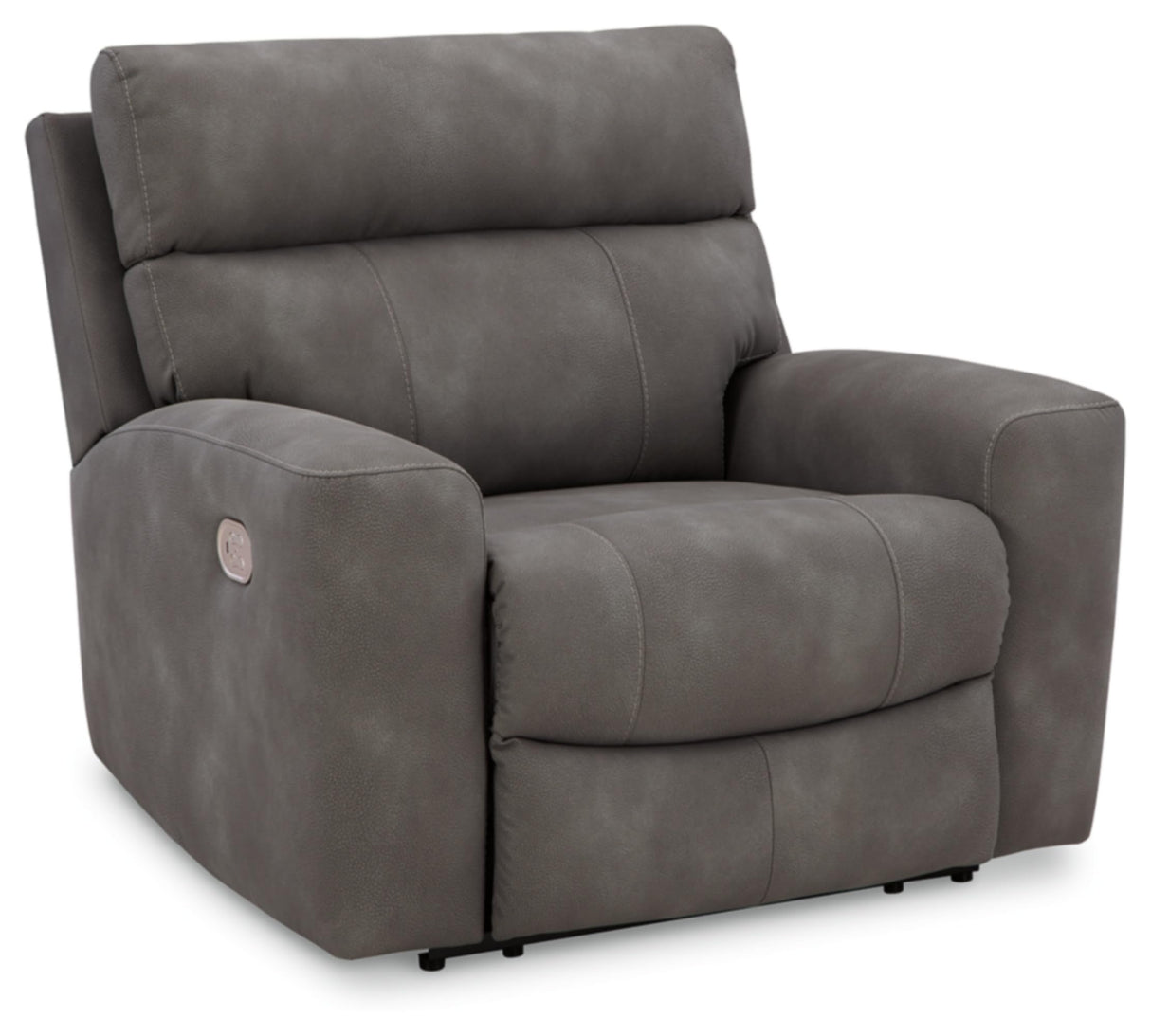 Signature Design by Ashley Next-Gen DuraPella Contemporary Faux Leather Wall Hugger Power Recliner with Adjustable Headrest and USB Ports, Dark Brown Signature Design by Ashley