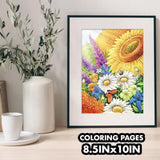 Crayola Wildflower Coloring Book (40 Pages), Premium Adult Coloring Pages, for Stress Relief and Relaxation, Gift for Adults Crayola