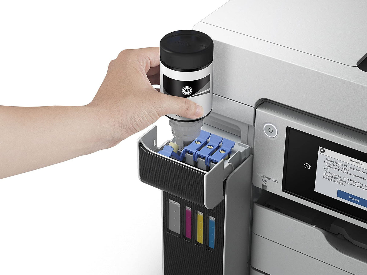 Epson EcoTank Pro ET-16650 Wireless Wide-Format Color All-in-One Supertank Printer with Scanner, Copier, Fax and Ethernet, White Epson