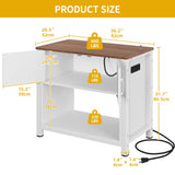 DWVO 40-50 Gallon Aquarium Stand with Power Outlets, Cabinet for Fish Tank Accessories Storage - Heavy Duty Metal Fish Tank Stand Suitable for Turtle Tank, Reptile Terrarium, 660LBS Capacity, White DWVO