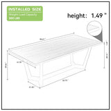 KEVINSPACE 86.81" Dining Table for 8-10 Person, ectangle Dining Table with Designed Legs, Mid Century Modern Dining Table for Kitchen Dining Room Dinner Walnut KEVINSPACE