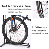 YueTong Vertical Bike Stand, 2 Bike Rack Garage, Upright and Horizontal, Indoor Bicycle Storage for Floor. YueTong