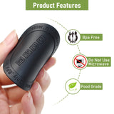 20Pcs Rubber Bottoms for Sublimation Tumblers,Protective Anti-Slip Silicone Bottoms with Adhesive for Skinny Tumblers, Thermal Bottle,Mason Jars (56mm , Black) HOYDATE