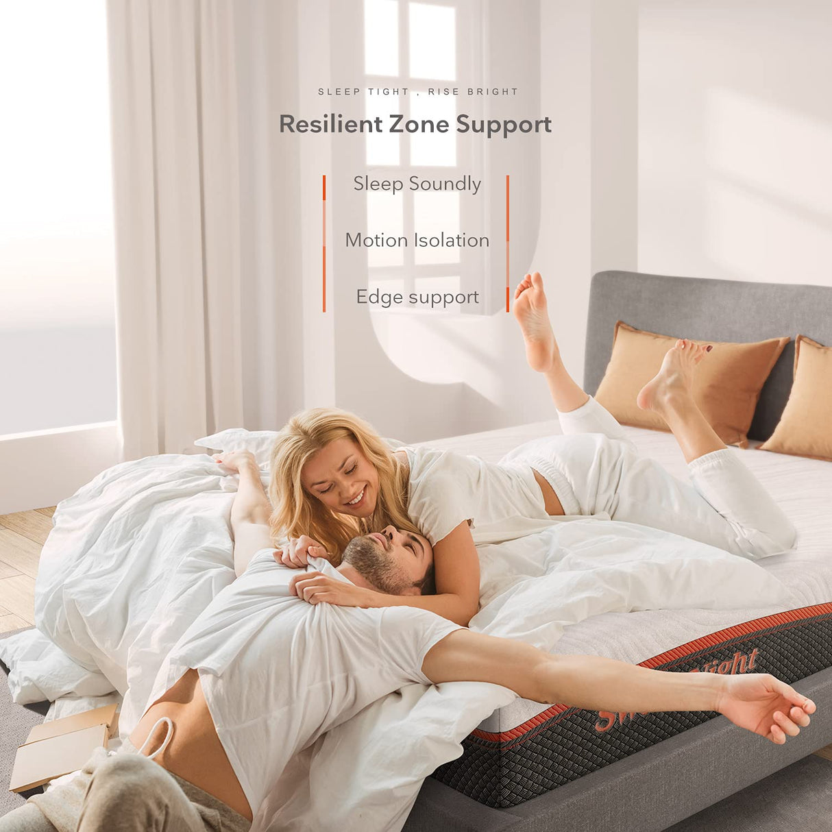 Full Size Mattress, Sweetnight 12” Hybrid Mattress with Gel Memory Foam & Pocket Innerspring for Cool Sleep & Edge Support, Bed Mattress with Moisture Wicking Adaptive Cover, Medium Firm, Full Size Sweetnight