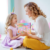 WERNNSAI Unicorn Wooden Jigsaw Puzzles - 4 Pack of 24 Piece Unicorn Princess Wooden Puzzles Preschool Educational Brain Teaser Boards Toddlers Toys Gifts for 3 4 5 6 Year Old Kids Birthday Toys Gifts WERNNSAI