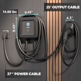 EVIQO Level 2 EV Charger - 48 Amp EV Charger Level 2, 240V Electric Vehicle Charging Stations, EV Level 2 Charger NEMA 14-50/Hardwire EVSE Level 2 Charger, 25' Cord Electric Car Charger Energy Star/UL EVIQO
