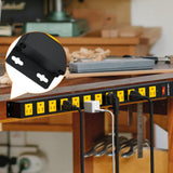 12 Outlet Long Power Strip, 3FT Power Cord, 2100 Joules Surge Protector, Wide Spaced Outlet Power Bar, Overload Protection Switch, Industrial Heavy Duty for Work Bench, Shop, Garage Plug'n