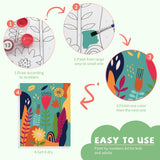 goldentime Framed Paint by Numbers for Adults and Kids Ages 8-12 - Easy to Paint by Number for Beginners, Flower Canvas Painting Kits Perfect for Gift Home Wall Decor 8 * 10inch goldentime