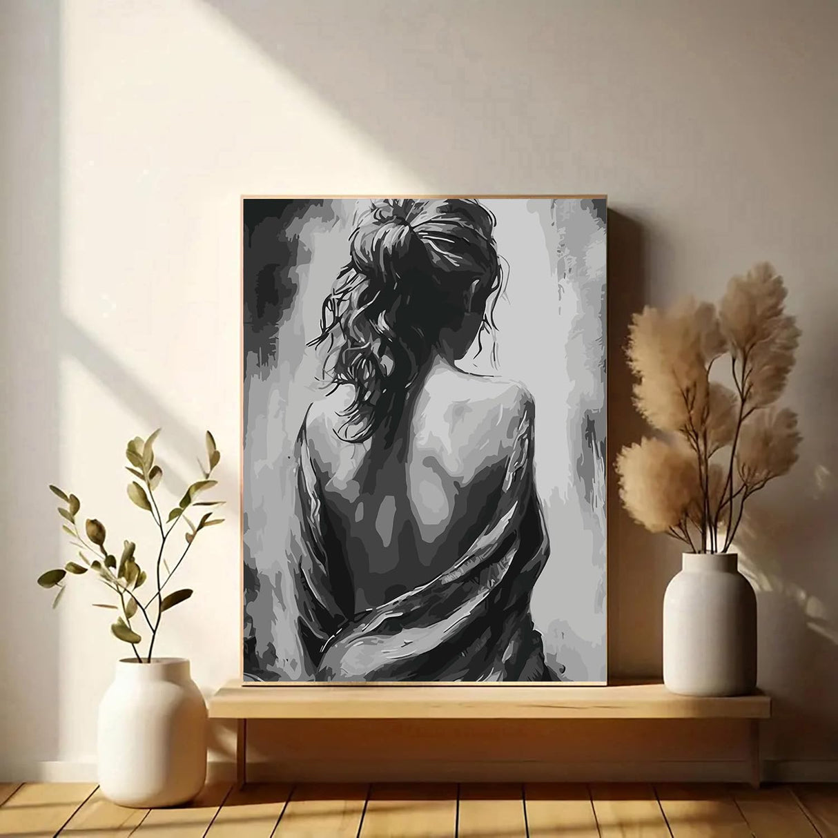 Easy Paint by Numbers Kit for Adults Beginner, People Adult Paint by Number Kits on Canvas, DIY Painting with Numbers for Adults, Acrylic Simple Oil Paints by Number Kits for Home Wall Decor 16x20 In BYGFHLYW