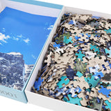 BEDUKE Jigsaw Puzzles for Adults 1000 Pieces Banff National Park Canada Rocky Mountain 1000 Piece Puzzle Thick Sturdy Cardboard Precise Interlocking Age 14+ Family Game BEDUKE