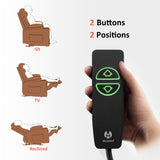 MCombo Power Recliner Chair, Electric Reclining with Heat and Vibration for Adult, Cup Holder, USB Port, Extended Footrest, Faux Leather, for Living Room, PR621 (Saddle) MCombo