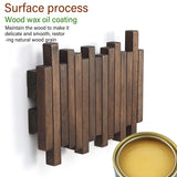 GOGREEBELL Natural Wood Wall Mounted Piano Coat Rack| Coat Rack Wall Mount| Flip Down Wall Hook Rack 3 Hooks| Entryway Wall Art Hook,Made of Acacia Wood (Dyed with Wood Wax Oil).Wall Art GOGREEBELL