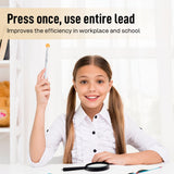 Deli Mechanical Pencils Set, Automatic Lead Advances, 4 Pcs Mechanical Pencils 0.5mm & 0.7mm, 100 Pcs 0.5mm and 100 Pcs 0.7mm Pencil Leads, 4 Erasers and 6 Eraser Refills, School Office Leven