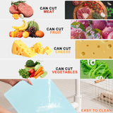 6Pcs Sublimation Cutting Board Blanks, 11x8 Inch Tempered Glass Sublimation Cutting Board Non Slip Glass Chopping Boards for Kitchen, Personalized Cutting Boards for Crafts DIY Gift ToBeAce