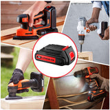 POWTREE LBXR20 20V 3.8Ah Replacement for Black and Decker 20V Max Lithium Battery LB20 LBX20 LBXR2020-OPE LBX4020 Cordless Tools Battery with 20V Black and Decker Battery Charger POWTREE
