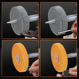 4" Jewelry Polisher & Adjustable Variable Speed Grinder Machine - With 6 Cloth Wheels & 2 Abrasive Wheels, Safety Glasses & Compound for Jewelry, Metal, Wood, Jade, Plastic Polishing & Dental Work CIRONBOW