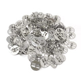 yueton 100 PCS Metal Wood Wick Clips,Candle Wick Base,Candle Wick Sustainer Tabs for Candle Making,Candle DIY yueton