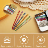18 Pieces Yarn Needle,Tapestry Needle Bent Embroidery Needles Bent Tip Needles,Large-Eye Blunt Needles with Random Box for Knitting Crochet (Random Color) UOOU