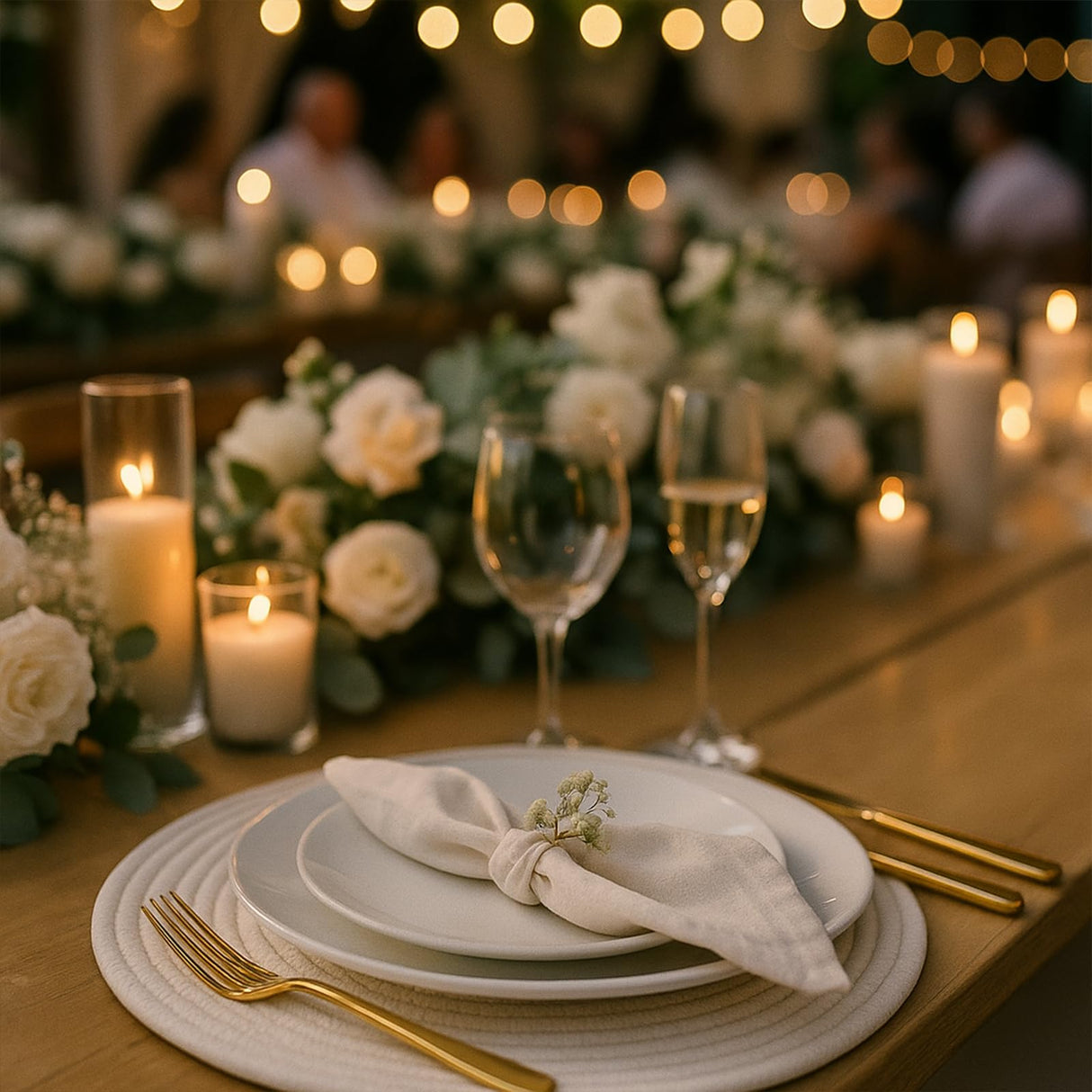 Round Woven Placemats Set of 8 Heat Resistant Placemats 13.5 Inches Farmhouse Cotton Rope Place Mats for Dining Tables Trivets for Hot Dishes, White Aertiavty