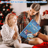 Foil Arts Kit for Girls Arts and Crafts for Girls 4 5 6 7 8 Fun Activity Set for Girls DIY Creative Birthday Gifts for Girl Boy Fun Craft Kits for Christmas Valentines Easter No Mess Art for Girl Blue ysuwekslu