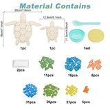 WEBEEDY 2 Set DIY Sea Turtle Mosaic Kit Wall Art Turtle DIY Craft Kit for Adults Patio Yard Pool and Garden Christmas Decor Crafts Gift for Fun Home Activities WEBEEDY