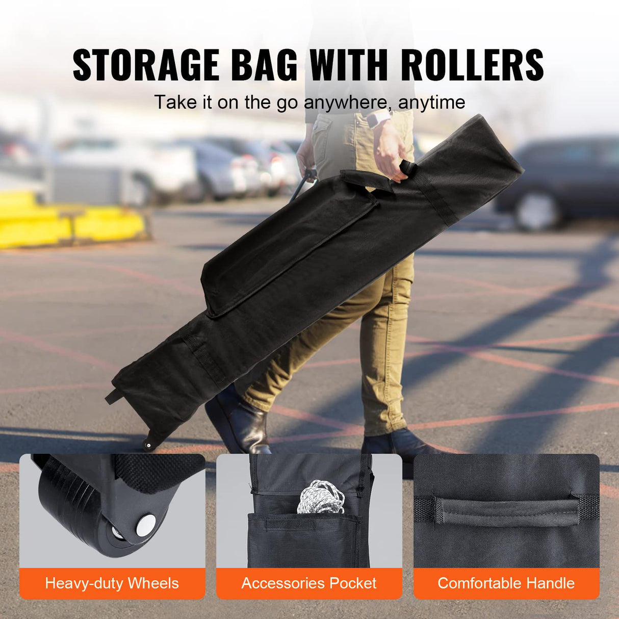 VEVOR 10x10 FT Pop up Canopy with Removable Sidewalls, Instant Canopies Portable Gazebo & Wheeled Bag, UV Resistant Waterproof, Enclosed Canopy Tent for Outdoor Events, Patio, Backyard, Party, Camping VEVOR