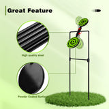 Ideagle Double Spinner Shooting Targets, 3/8" Thick Metal High Caliber Auto Reset Steel Target for Centerfire Handguns up to .44 Magnum Ideagle