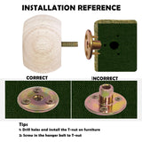 Michanco 2 Inch Bun Feet for Furniture Set of 4 Unfinished DIY Wood Furniture Legs for Couch Sofa Ottoman Michanco