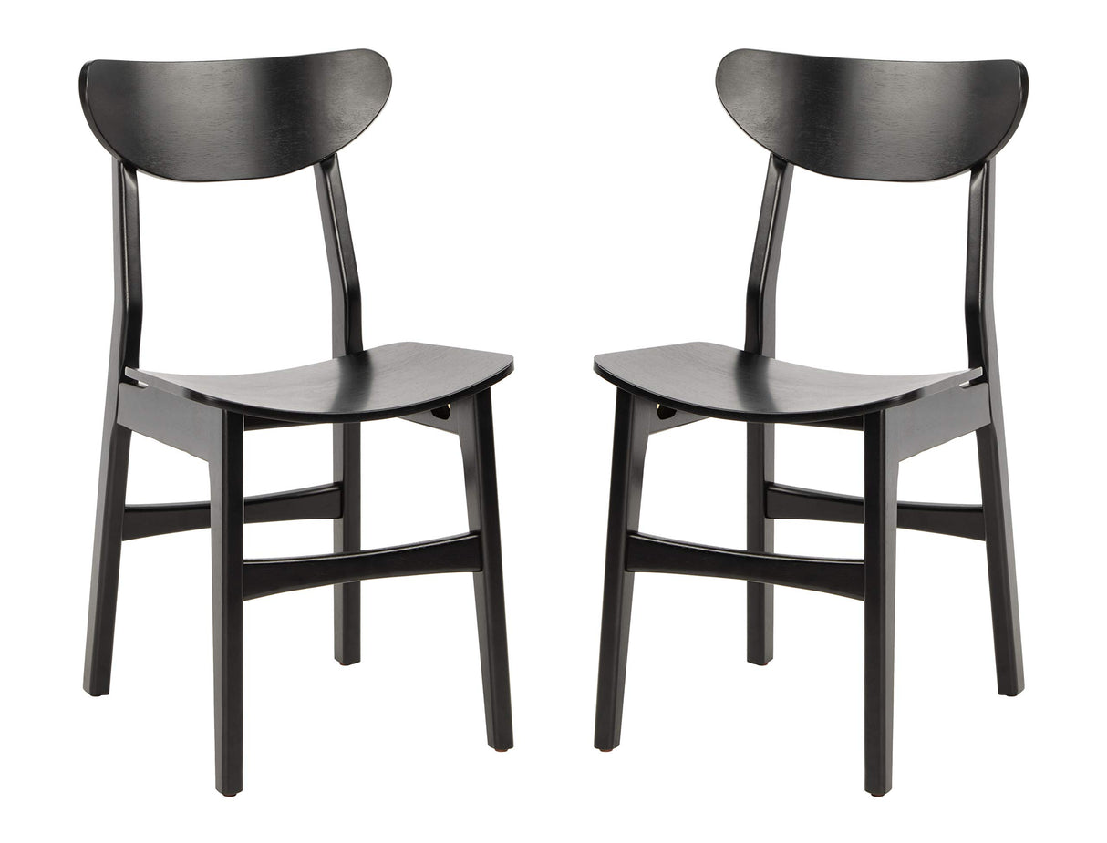 Safavieh Home Lucca Retro Black Dining Chair, Wood, Set of 2 Safavieh