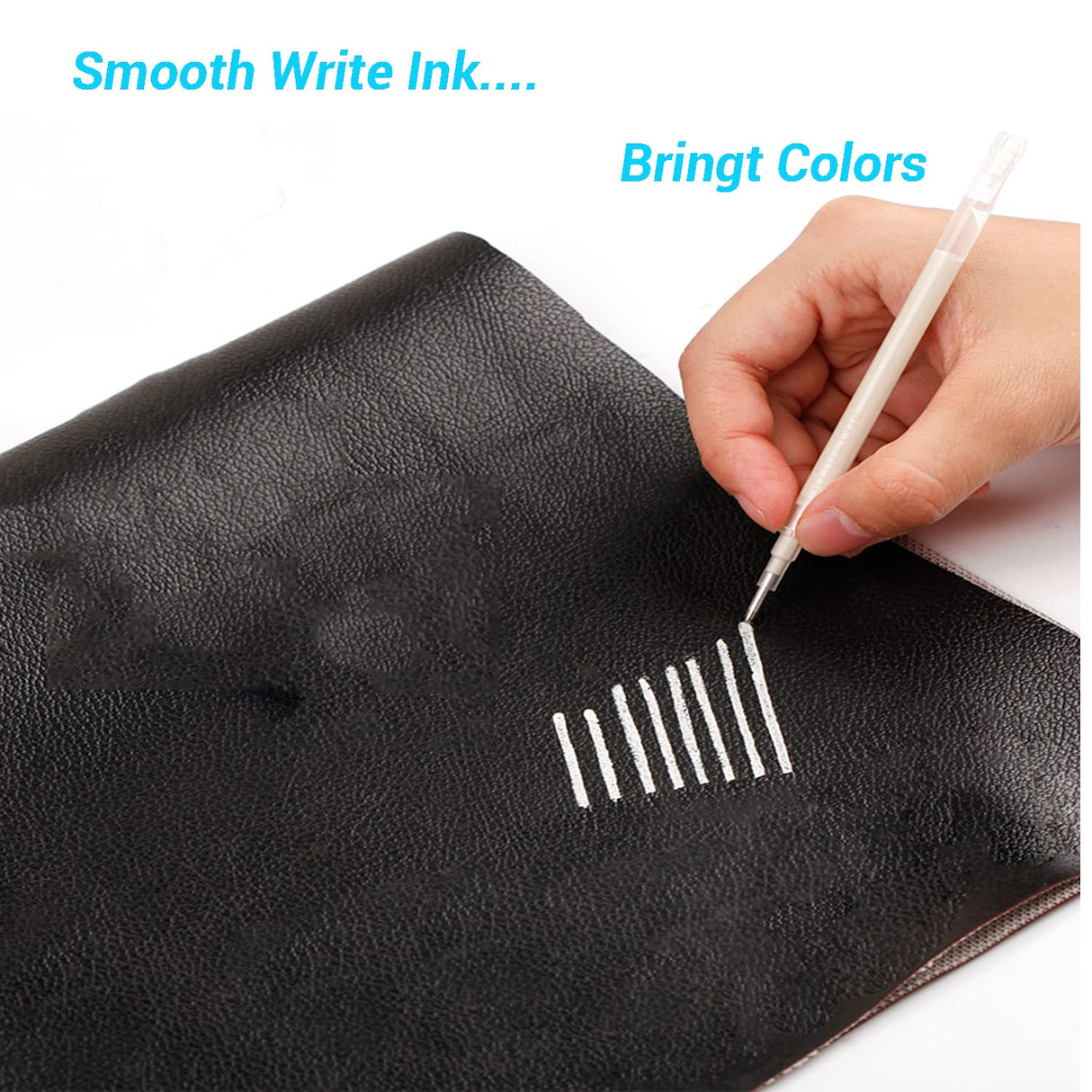 Heat Erasable Fabric White Marking Pens with 20 Refills for Tailors Sewing and Quilting Dressmaking, White Heat Erase Pens of Fabrics. iHMeiju