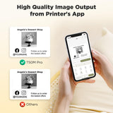 SUPVAN T50M Pro Bluetooth Label Maker Machine with Tape, Wide Waterproof Label, Versatile App with 40 Fonts and 450+ Icons, Inkless Labeler for Home, Kitchen, School, Office Organization, Black SUPVAN