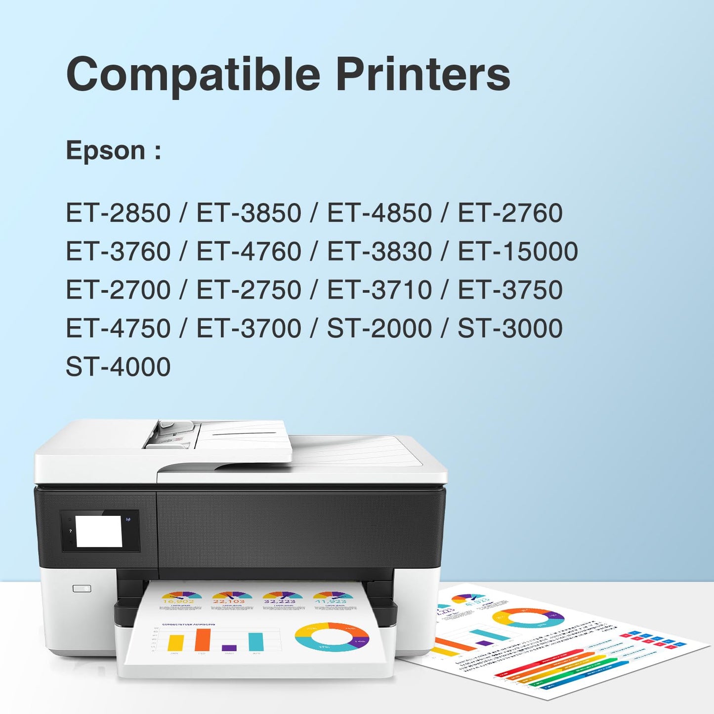 Faslvink Compatible 502 Black Ink 502 Black Pigment Ink Replacement for Epson 502 Ink Refill Bottles for Ecotank ET-2850 ET-3850 ET-4850 ET-3760 ET-2760 ET-4760 ET-2750 ET-3750 ET-4750 Printer,3 Pack