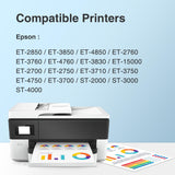 Faslvink Compatible 502 Black Ink 502 Black Pigment Ink Replacement for Epson 502 Ink Refill Bottles for Ecotank ET-2850 ET-3850 ET-4850 ET-3760 ET-2760 ET-4760 ET-2750 ET-3750 ET-4750 Printer,3 Pack Faslvink