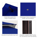 Outsunny 11' x 11' Pop Up Canopy, Outdoor Patio Gazebo Shelter with Removable Zipper Netting, Instant Event Tent w/ 114 Square Feet of Shade and Carry Bag for Backyard, Garden, Blue Outsunny