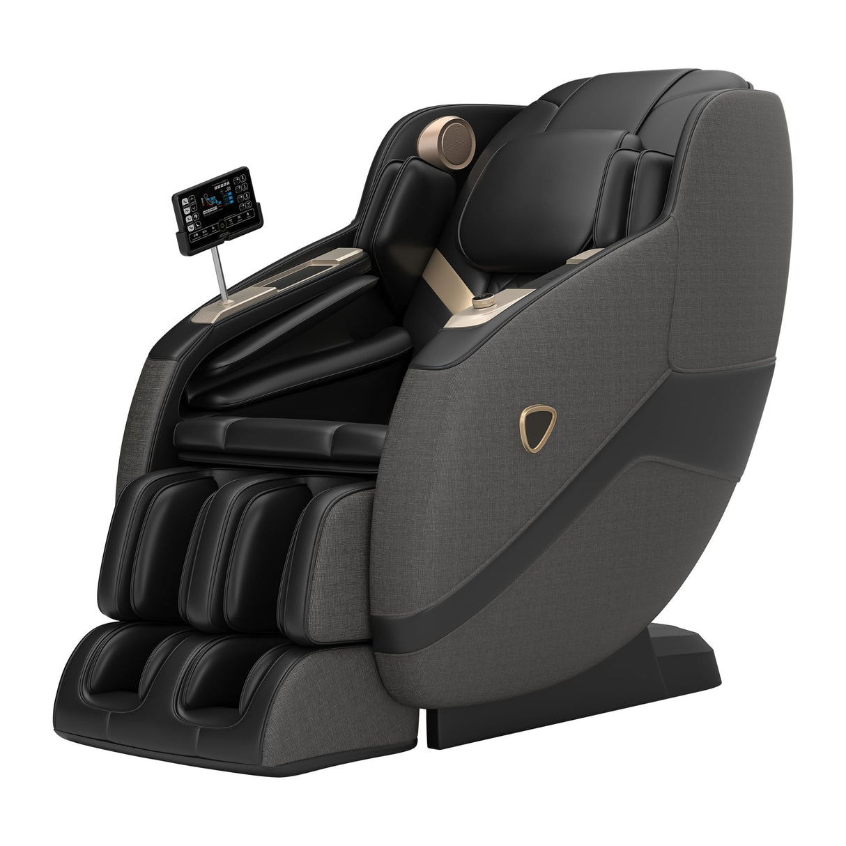 springspa 4D Full Body Massage Chair SL-Track, Zero Gravity Recliner with 16 Auto Modes, Thai Stretch, Shortcut Button, Back Heating, Bluetooth Speaker, Wireless Phone Charger, Q11 Black springspa