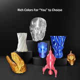 XZN Silk PLA Filament 1.75mm, Metal-Like Shiny 3D Printer Filament, 1kg Spool (2.2lbs), Dimensional Accuracy +/- 0.03 mm, Vacuum Packaging (Silk Gold) XZN