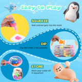 Magic Water Elf Toy Kit, Waters Pets, Aqua Fairy Water Gel Kit with 20 Magic Gels & 24 Shape Molds, DIY Squishy Maker, Summer Activities for Kids，Make Your Own Squishies Toys Crafts for Boys & Girls Nicella