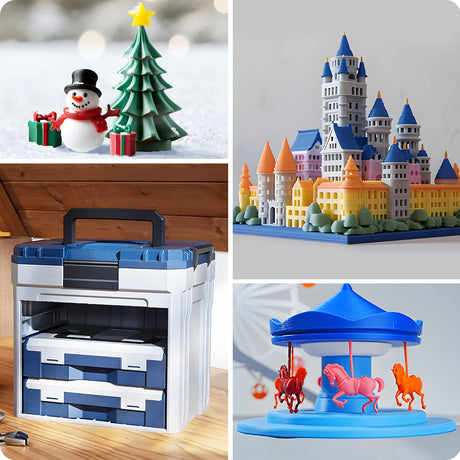Official Creality CFS, Multi Color 3D Printer Automatically Filament System, Anti-Moisture Filament Storage, Supports 16 Color Printing for K1 Series CFS Upgrade Kit/K1 MAX/K1 SE/K1C/K2 Plus/Hi Creality