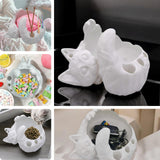 ThinkThings 3D Printed Yarn Bowl For Crocheting, Large Capacity Storage Container for Candy Keychain Accessories On Desk, Lovely Sleeping Cat Ornaments, Special Crochet Bowl, Pets Feeding Bowls ThinkThings