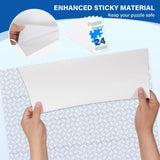 Puzzle Glue Sheets for 1000-Pieces, 24pcs Puzzles Saver Sheets, Easy Peel and Stick Jigsaw Sticker Sheets, No-Clean Puzzle Glue Stickers, Gifts for Puzzles Lovers KOSTBAR