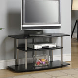 Convenience Concepts Designs2Go No Tools 46 inch 3 Tier Wide TV Stand, Black Convenience Concepts