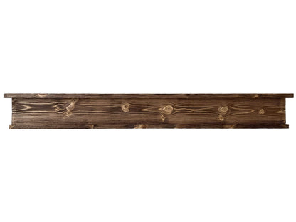 48in Rustic Mantle | Fireplace Mantel for Decor | Wood Mantel Shelf | Made in USA | 48 in Floating Shelf | Farmhouse Fireplace Surround | Long Shelf for Fireplace (Rustic Brown, 48 Inch)