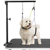 Adjustable Dog Grooming Arms with Anti-Slip Powerful Metal Clamp,Portable Pet Grooming Arm for Table with 1 Loop Noose & Two No Sit Haunch Holder,Grooming Restraint for Small Medium Dogs/Cats at Home Duckygoo