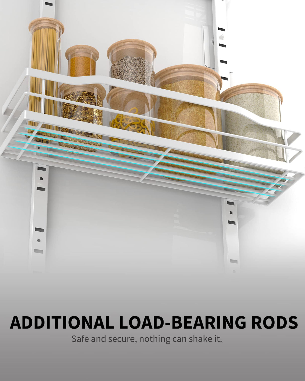 Moforoco White 9-Tier Over The Door Pantry Organizer, Pantry Organization And Storage, Metal Hanging Spice Rack Shelves Door, Home & Kitchen Essentials, Laundry Room Bathroom Organization Moforoco