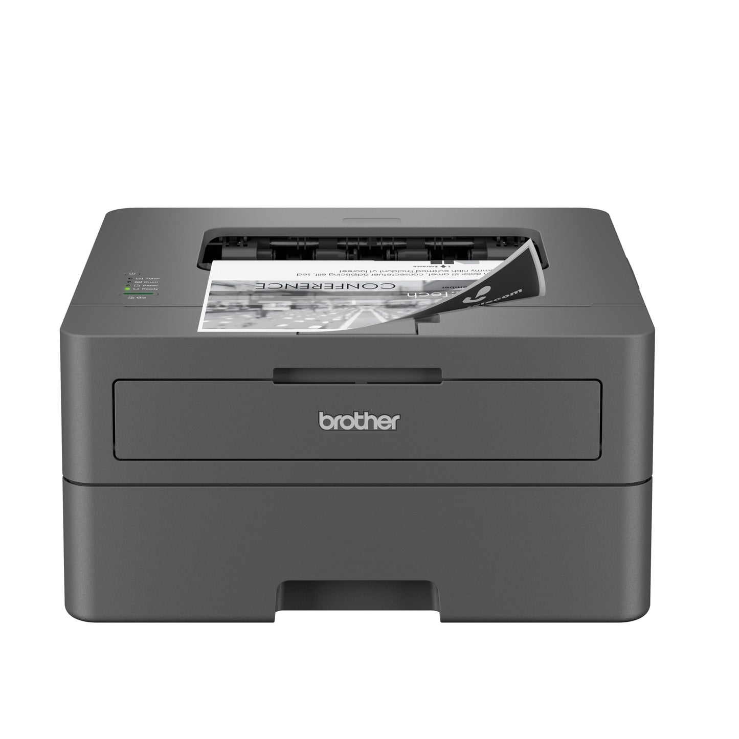 Brother HL-L2400D Compact Monochrome Laser Printer with Duplex Printing, USB Required (Cable not Included), Black & White Output