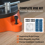 VEVOR Bench Vise, 6.5" Jaw Width 6.5" Forward &9.3" Reverse Opening, 360-Degree Swivel Locking Base Multipurpose Workbench w/Anvil, Heavy Duty VEVOR