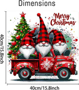 DYAIANGMU Christmas Paint by Numbers Kit for Adults Beginner,Gnome Paint by Number Kits on Canvas for Adults Beginner,Digital Oil Painting Kits for Home Wall Decor 15.7X15.7 Inch (with Frame) DYAIANGMU