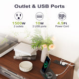 Furnify Record Player Stand with Charging Station, Mid-Century Turntable Stand with Slatted Doors, 40" W Record Player Table Holds Up to 350 Albums Vinyl Storage Display Shelf for Living Room, Walnut Furnify