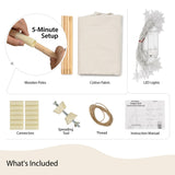 Teepee Tent for Kids, Cotton Kids Tent Indoor, Sleepover Play Tent, Kids Teepee Tent, Party Tents for Kids Indoor for Parties, Teepee Tent for Boys, Atlasonix