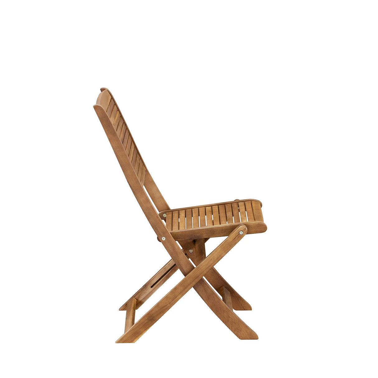 East West Furniture - DIFM5CWNA 5-Piece Mid Century Outdoor Table Set - A Mid Century Outdoor Table Oval Tabletop and 4 Patio Outdoor Chairs with Solid Back, Medium, Natural Finish East West Furniture
